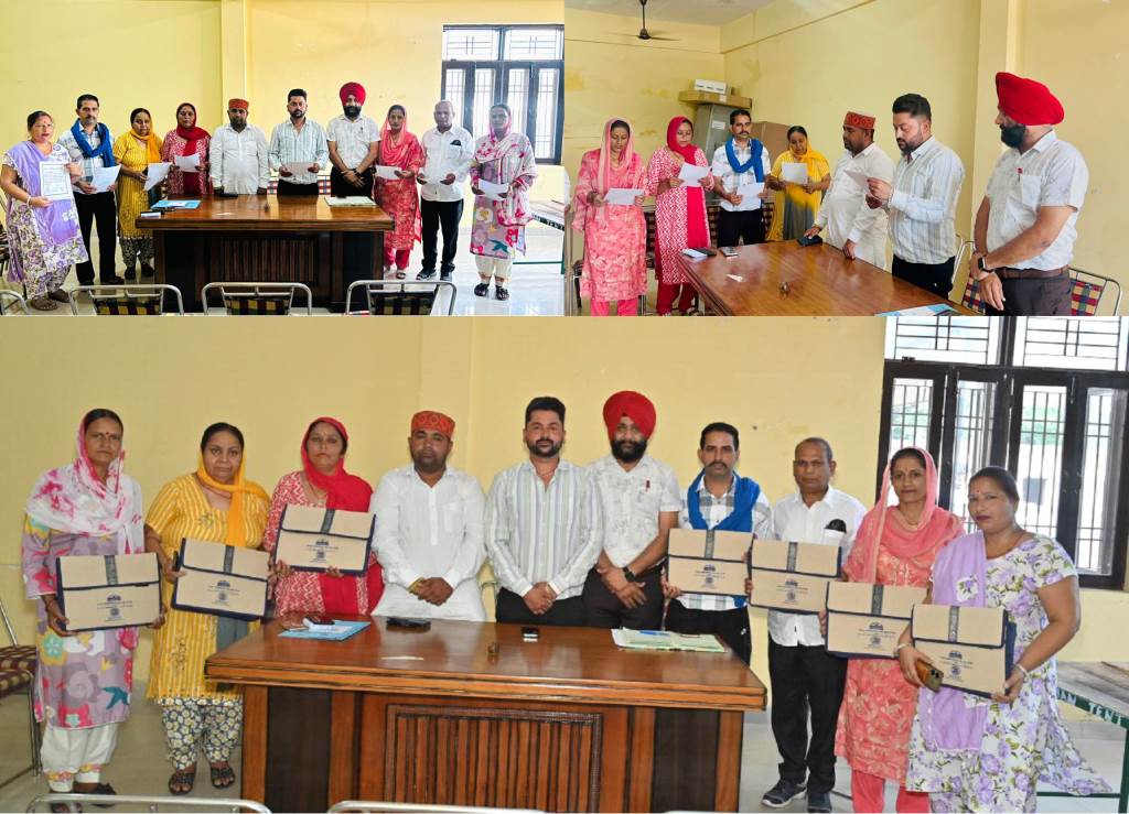 Newly Elected Panchayat Officials Take Oath in Gram Panchayat Dulaihar Send Message of Environmental Conservation Through Tree Plantation